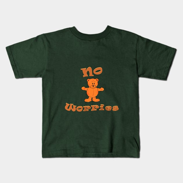 No Worries Kids T-Shirt by KJKlassiks